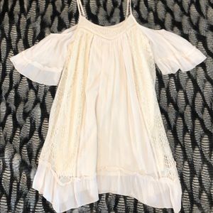 Cold shoulder baby doll summer dress